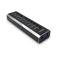 LINDY 10 Port USB 3.0 Hub mit Ein-Ausschaltern