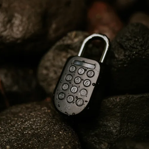 igloohome Sicherheitsschloss Padlock 2, Schwarz, Edelstahl - Schlossart: Bügelschloss - Set: Nein - Aussenanwendung: Ja