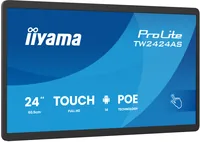 iiyama Touch Display ProLite TW2424AS-B3P Projiziert-kapazitiv - Energieeffizienzklasse: Keine - Detailfarbe: Schwarz - Bildschirmdiagonale in Zoll: 23.8  - Auflösung: 1920 x 1080 (Full HD) - Schnittstellen: 3.5 mm Klinke - Bluetooth - HDMI - RJ-45 (LAN) 