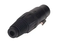 Bemero Stecker BC1001BK-F 3-Pol XLRf female Stecker schwarz - Audio Steckertyp: XLR 3 Pole - female - Anwendungsbereich: Live/Bühne - Installation - Studio