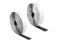 Delock Klettband-Rolle 10 m x 25 mm Haft und Flauschband Schwarz - Produkttyp: Klettband - Ausstattung Kabelmanagement: Selbstklebend - Set - Zuschneidbar - Detailfarbe: Schwarz - Breite: 25 mm - Länge: 10 m - Material: Kunststoff