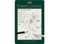 FABER-CASTELL Pitt Graphite Matt 115220 schwarz 8 Stück