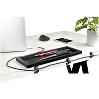 StarTech.com 100 Selbstklebende Kabelklemmen Mittel - PC Kabelmanagement/Kabelhalterung - Kabel Organisator - Netzwerk/USB/Ethernet Kabelclips - Nylonklemme UL/94V-2 Brandklasse - Schwarz (CBMCC2)