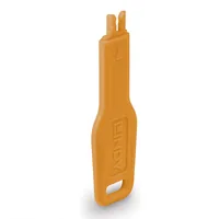 LINDY RJ45 Port Blocker -  key -  Orange