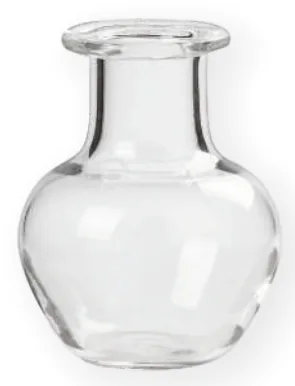HobbyFun Mini-Utensilien Vase, klar - Detailfarbe: Transparent - Material: Glas - Verpackungseinheit: 1 Stück - Motiv: Kein - Anlass: Basteln