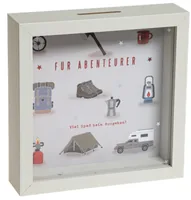 Trendcompany Spardose Für Reisen - Produkttyp Geschenke: Spardosen - Motiv: Glas - Breite: 4 cm - Höhe: 16 cm - Länge: 16 cm