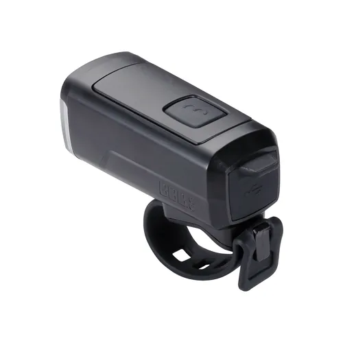 BBB Velolampe Frontlicht Stud50 Strap 200, 4 Modi - Betriebsart: Akkubetrieb - Lichtfarbe: Weiss - Montageart: Schraubklemme - Leuchten Kategorie: Vorderlicht - Leuchtmittel: LED - Lichtstärke: 200 lm