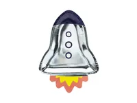 Partydeco Einwegteller Kosmos Rakete 6 Stück - Produkttyp: Einwegteller - Materialtyp: Papier - Material: Pappe - Detailfarbe: Silber - Verpackungseinheit: 6 Stück
