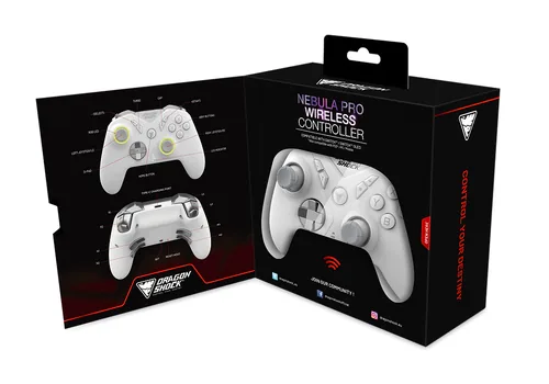 Dragonshock Nebula Pro White Bluetooth Gamepad Nintendo Switch