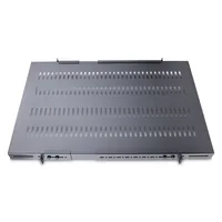 StarTech.com Server Rack Shelf - 1U - Adjustable Mount Depth - Heavy Duty - Rack - Regal - Schwarz - 1U - 48.3 cm (19")