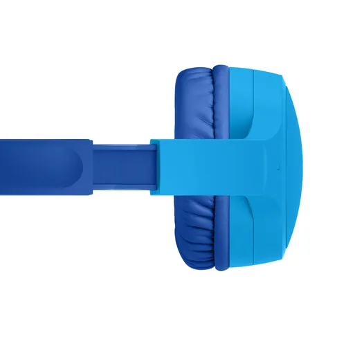 Belkin Wireless On-Ear-Kopfhörer SoundForm Mini Blau - Detailfarbe: Blau - Kopfhörer Ausstattung: Lautstärkebegrenzung - Spritzwassergeschützt - Verbindungsmöglichkeiten: 3 -5 mm Klinke (Klinkenstecker) - Bluetooth - Einsatzbereich: Kinderkopfhörer - Trag