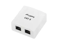 Lanberg OU6-0002-W outlet box RJ-45 White