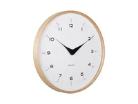 KARLSSON Wanduhr Osado Dome 30 cm, Weiss - Form: Rund - Detailfarbe: Weiss - Uhrtyp: Analog - Funksignal: Nein - Funktionen: Zeit - Detailmaterial: Sperrholz