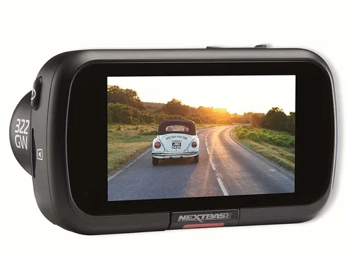 Nextbase 322GW HD WLAN Bluetooth Akku, Zigarettenanzünder Schwarz, Silber