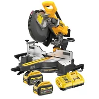 XR FLEXVOLT Akku-Paneelsäge DCS781X2, 54Volt, Kapp- und Gehrungssäge (gelb/schwarz, Li-Ionen Akku 54Volt 3Ah oder 18Volt 9Ah, 162 Wh)