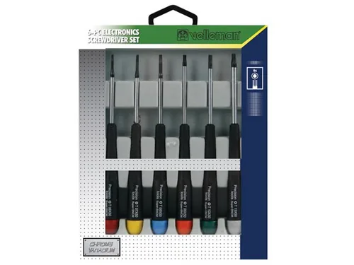 Velleman Schraubenzieher-Set Torx 6-teilig - Schraubenziehertyp: Torx - Anwendungsbereich: Werkstatt