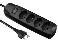 Furber. F.p-SDL415MSsz power extension 1.5 m 4 AC outlet(s) Indoor Black