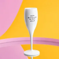 Koziol Sektglas Klügere 100 ml, 1 Stück, Weiss - Material: Kunststoff - Glas Typ: Sektglas - Detailfarbe: Weiss - Höhe: 19.1 cm - Volumen: 100 ml