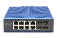 Digitus DN-651153 Netzwerk-Switch Unmanaged Gigabit Ethernet (10/100/1000) Power over Ethernet (PoE) Schwarz, Blau