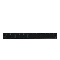 EFB Bestckte 12 Port Frontblende mit 6 x SC Duplex Kupplung OS2 vertikal, schwarz