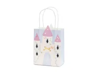 Partydeco Geschenktüte Schloss 14 x 8 x 20 cm, 1 Stück - Material: Papier - Motiv: Schloss - Verpackungsart: Geschenktüte - Detailfarbe: Mehrfarbig