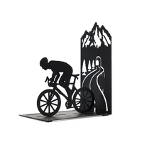Trendform Buchstütze Cyclist, Metall, Schwarz - Detailfarbe: Schwarz