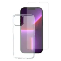 4smarts 360° Starter Set X-Pro Clear iPhone 14 Plus - Farbe: Transparent - Fallsicher: Nein - Kompatible Hersteller: Apple - Detailfarbe: Transparent - Mobiltelefon Kompatibilität: iPhone 14 Plus - Material: Glas - Thermoplastisches Polyurethan (TPU)
