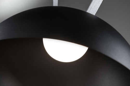 Paulmann ULine Pendel Bol 300 mm, 3000 K, 90 Ra, Aluminium, Schwarz - Detailfarbe: Schwarz - Lampensockel: LED fest verbaut - Smart Home: Ja - Lichtfarbe: Warmweiss - Lichtstärke: 1245 lm - Dimmbar: nicht dimmbar