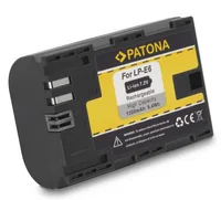 Patona Digitalkamera-Akku LP-E6 - Akkutyp: Lithium-Ion (Li-Ion) - Spannung: 7.2 V - Akkukapazität: 1300 mAh - Kompatible Hersteller: Canon - Kapazität Wattstunden: 9.36 Wh