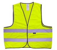 wowow Reflexweste Mesh Gilet, XL - Befestigung: Oberkörper - Farbe: Gelb - Typ: Weste