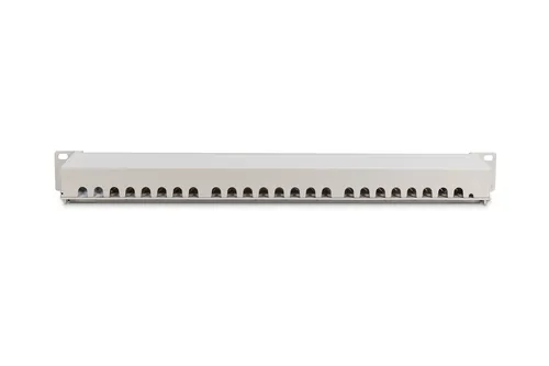 DIGITUS Patchpanel 1HE 24-Port Cat6 geschirmt grau
