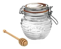 Kilner Einmachglas Honigglas/Löffel Gifbox 400 ml, 1 Stück - Produkttyp: Einmachglas - Detailfarbe: Braun - Set: Ja - Verpackungseinheit: 1 Stück - Volumen: 400 ml - Stapelbar: Keine Angaben