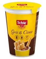 Dr.Schär Snack Gris & Ciocc glutenfrei 52 g - Produkttyp: Milch - Nährwertangabe pro: 100 g - Energiegehalt (in kj): 2063 KJ - Energiegehalt (in kcal): 492 Kcal - Fett: 22 g - Gesättigte Fettsäuren: 8.3 g