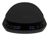 FURBER Kaffeewaage Triangolo 4 Schwarz - Bedienungsart: Touchscreen - Messschritte: 0.1 g - Tara-Zuwiegefunktion: Ja - Detailfarbe: Schwarz - Gewicht Max.: 2 kg - Material: Kunststoff