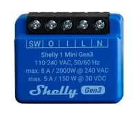 Shelly Relais 1 Mini Gen. 3 WLAN BT max. 8A 1 Kanal Unterputz