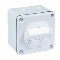 R&M AP DA-Anschlussdose Splash Line weiss - Detailfarbe: Weiss - Montage: Aufputz - Serie: NAP - E-Nr.: 977871005 - Schirmung: Nein - Schnittstellen: R&M freenet - 2x RJ-45