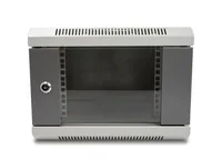 DeLOCK 10″ Network Cabinet with glass door 4U grey