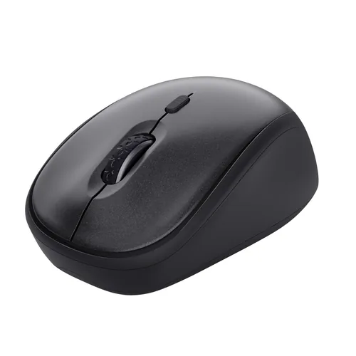 Trust Maus TM-201 Schwarz - Maus-Typ: Business - Maus Features: Umschaltbare DPI-Auflösung - Seitliche Zusatztasten - Scrollrad - Bedienungsseite: Rechtshänder - Detailfarbe: Schwarz - Verbindungsart: Kabellos - Schnittstelle: USB-A