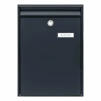 BURG-WÄCHTER Leipzig 777 ANT mailbox Anthracite Wall-mounted mailbox Steel