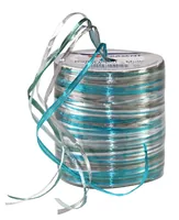 Pattberg Geschenkband Raffia Pearl 50 m, Blau-Töne - Breite: 2 mm - Länge: 50 m - Verpackungseinheit: 1 Stück - Detailfarbe: Blau - Band-Art: Geschenkband
