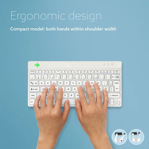 R-GO COMPACT BREAK ERGONOMIC KEYBOARD AZERTY (FR) BLUETOOTH W