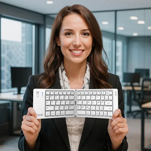 Inca IBK-580BT keyboard Home/Office USB + Bluetooth QWERTY White