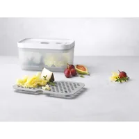 Zwilling Fresh und Save Vakuum Zubehörset M/L Grau, 2er Set - Detailfarbe: Grau - Form: Flach - Verschluss: Ohne Verschluss - Set: Ja - Volumen: 0 l - Zubehörtyp: Ablage