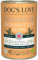 Dog's Love Hunde-Nahrungsergänzung Morosche BIO Karottensuppe, 400 g - Nahrungsergänzungstyp: Flüssig - Tierbedürfnis: Verdauung - Magen & Darm - Zertifikate: Keine Zertifizierung - Produkttyp: Ergänzungsfutter - Packungsgrösse: 400 g - Cannabinoide: Kein