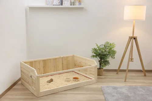 Kerbl Indoor Kleintierbehausung 113,5 x 75,5 x 40 cm - Nagetierart: Hamster - Kaninchen - Tierart: Kaninchen - Meerschweinchen - Nager