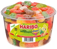 HARIBO Saure Bärenzungen 126030 Dose 1350g, 150 Stk.