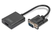 VGA - HDMI CONVERTER AUDIO FULLHD1080P CABLE BLACK