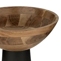 EGLO Dekoschale Cochrane 15 cm - Eigenschaften: Keine Eigenschaft - Motiv: Kein - Verpackungseinheit: 1 Stück - Detailfarbe: Braun - Schwarz - Produkttyp: Dekoschale - Detailmaterial: Metall - Holz
