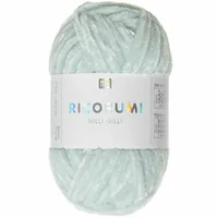Rico Design Wolle Ricorumi Nilli Nilli Eisblau - Packungsgrösse: 1 Stück - Länge: 65 m - Material: Polyester - Detailfarbe: Eisblau - Waschbar bei: 30 °C - Nadelstärke: 3 mm