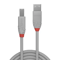 LINDY Anthra Line USB Cable -  USB 2.0 -  USB/A-USB/B M-M -  1m -  grey